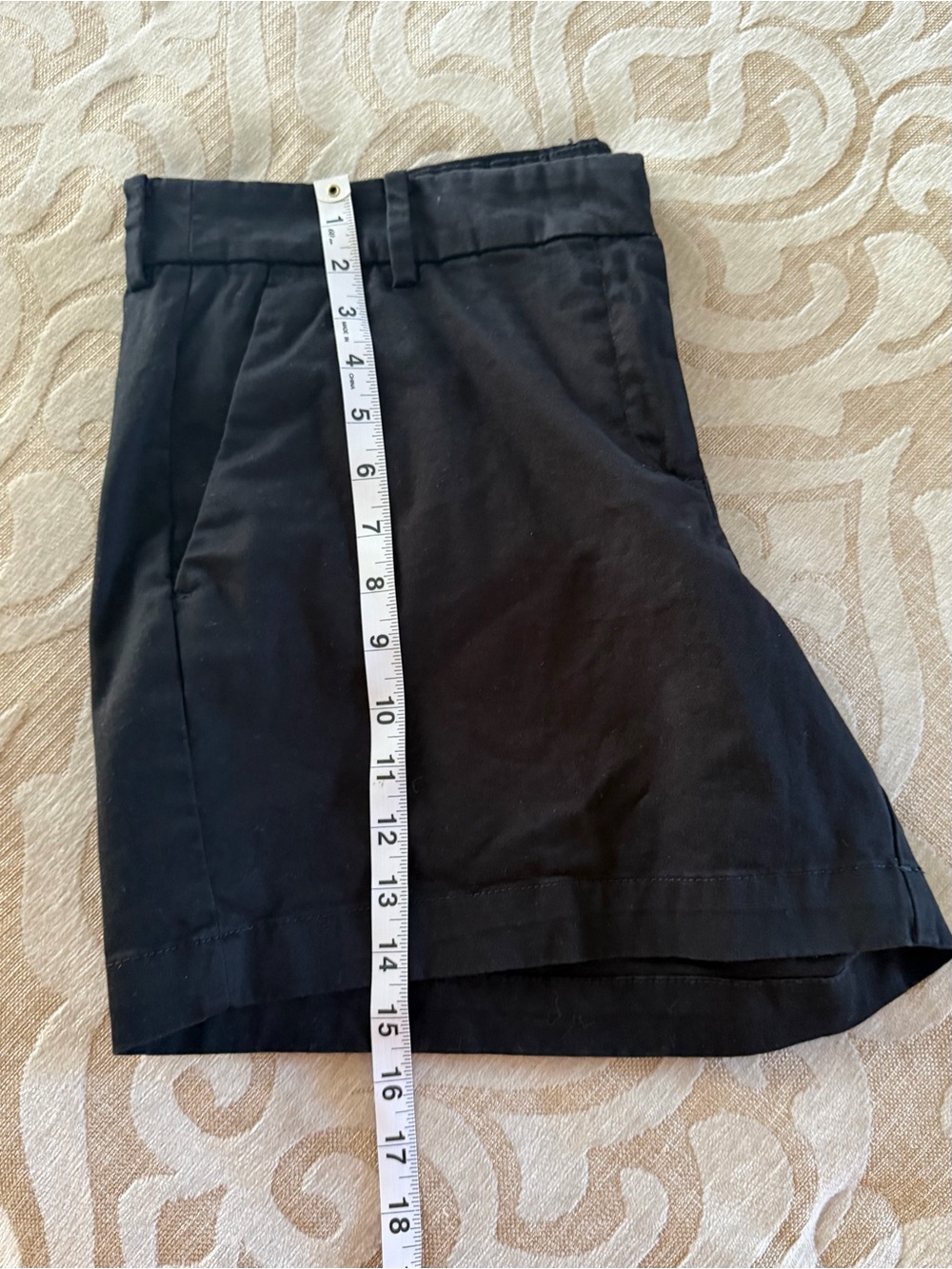 Nautica Black Chino Shorts Size 12 Cotton Stretch Flat Front Classic - Picture 13 of 15